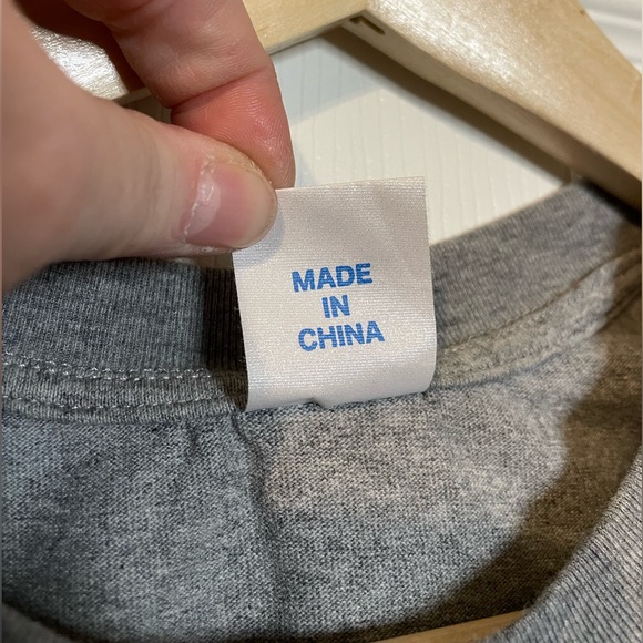 New Wave Street Culture Design heather gray tee w/ puffy Don’t Say So Much sz M - Picture 5 of 10